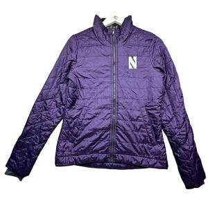 Under Armour Storm Northwestern Wildcats Puffer Jacket Womens Medium Purple